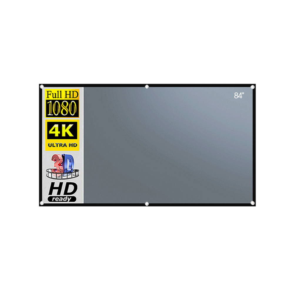 빔프로젝터스크린 휴대용 캠핑용 차박 가정용 스탠드 미니 영화 4K 84인치 29,000원