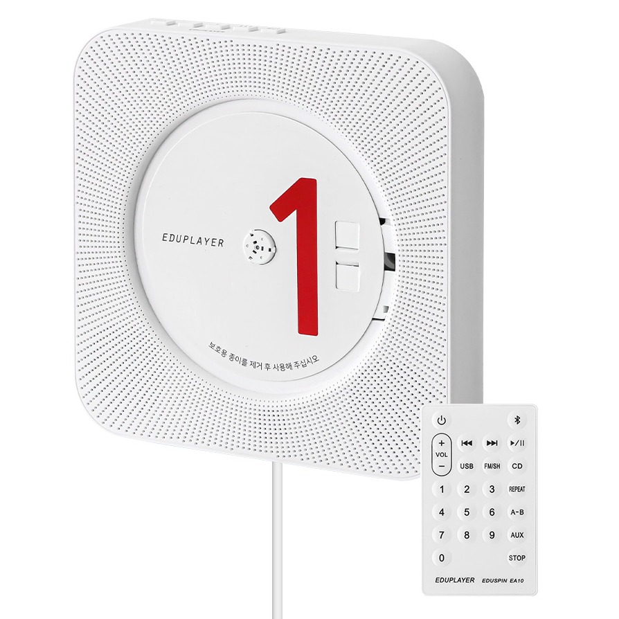 에듀플레이어 THE 2025 NEW 감성 블루투스 인아웃 FM라디오 리모컨 CD플레이어 58,000원