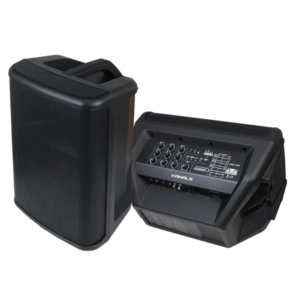 카날스 BSK-300 충전식 버스킹 스피커 기타 악기 블루투스 250W 앰프 스피커 1통, 블랙, BSK-300, 현재가 333,200원