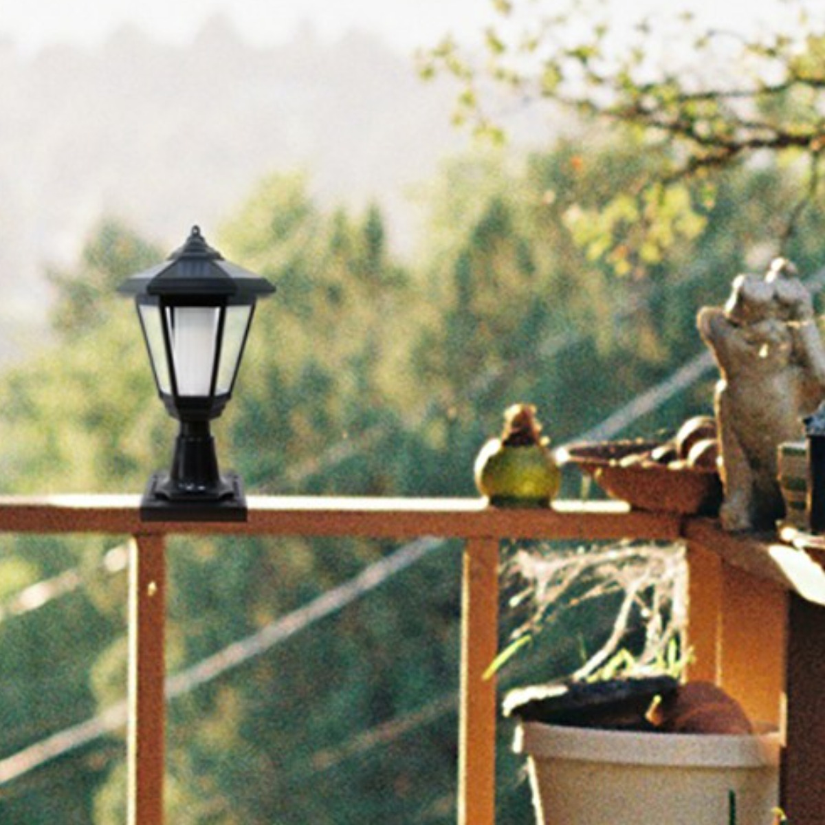 태광조명 태양광 육각등 프리미엄 태양열 정원등 야외 잔디 조명, 사각데크 흰빛 21,500원