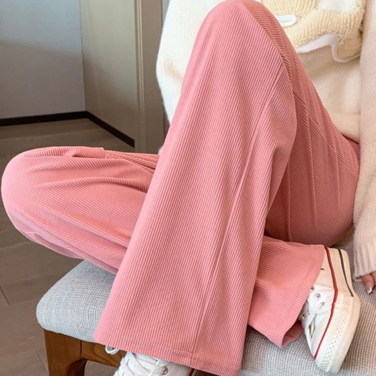 하트제이 편한 밴딩 주머니 코듀로이 기모안감 포켓팬츠 골덴 머리끈 18,900원