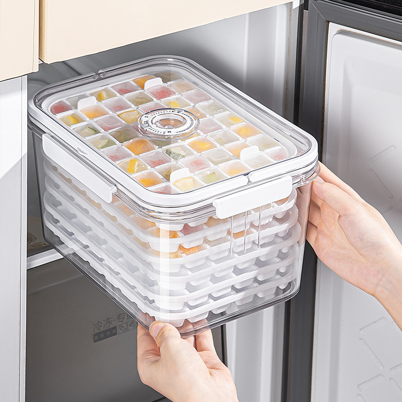 QICHU 사각 대용량 실리콘 얼음 트레이 5단 120구/7단 336구 + 얼음통 22,950원