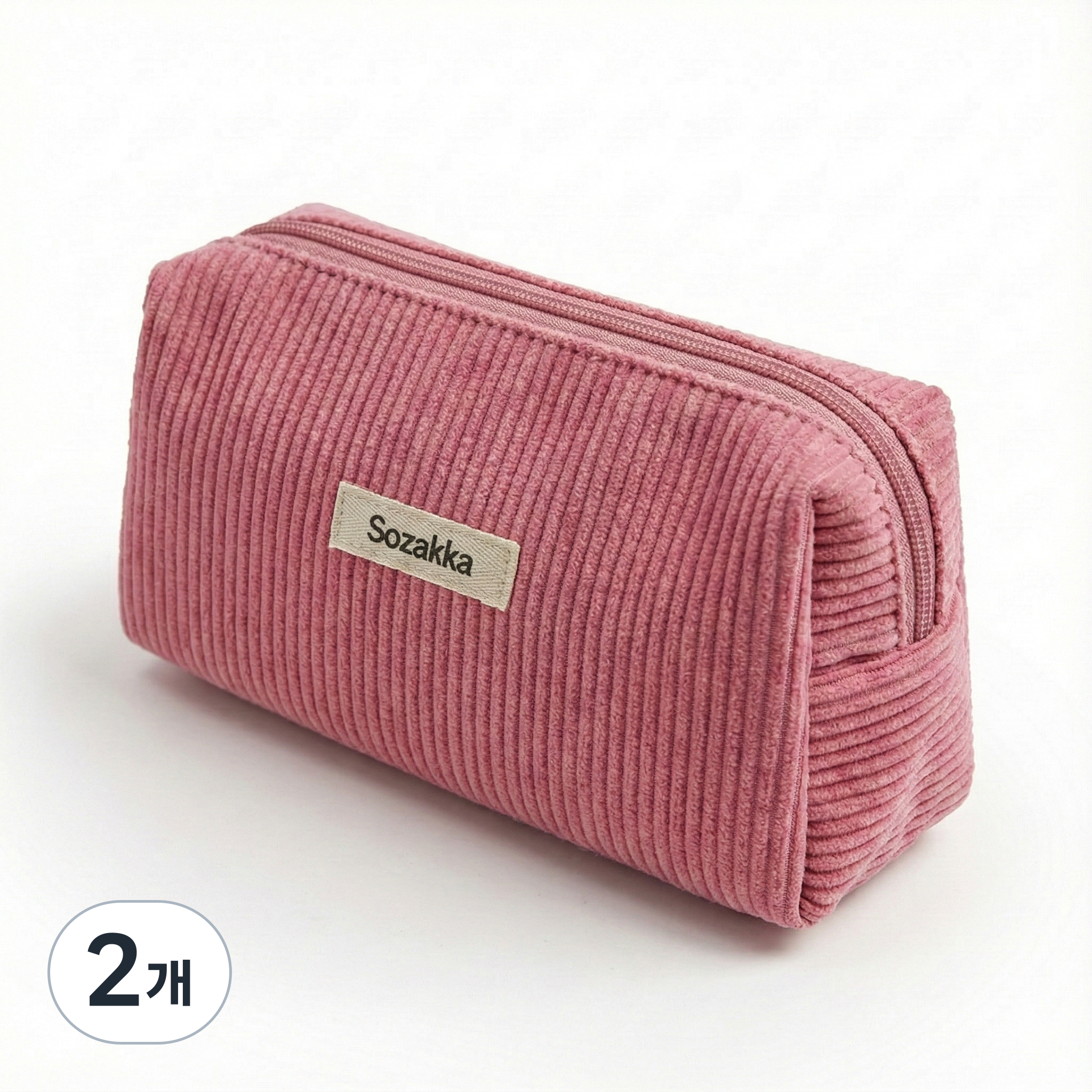 세틸라 올라운더 와이드 코듀로이 멀티 파우치 필통, 2개, 인디핑크 17,900원