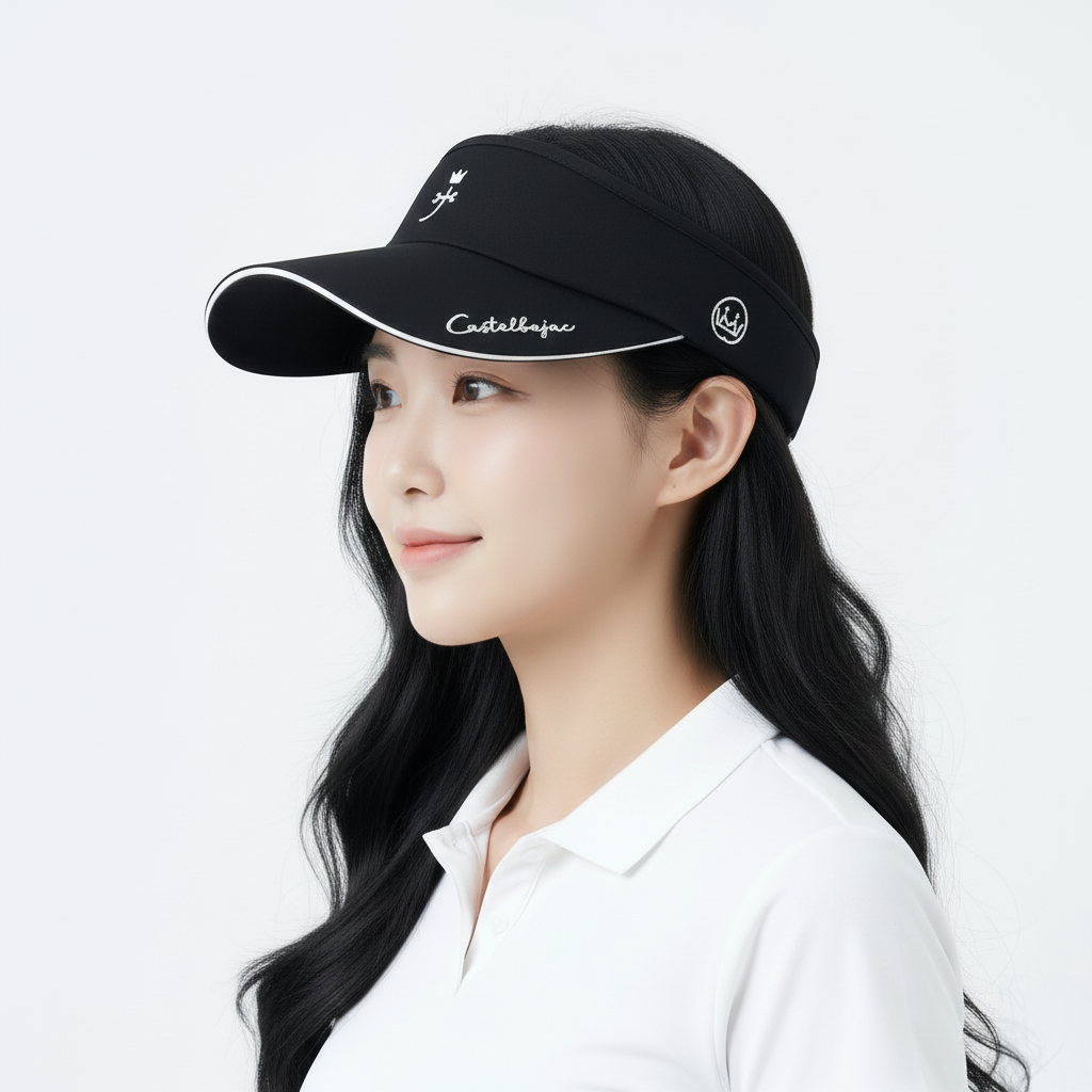 까스텔바작 모자 여성용 골프 완벽커버 와이드챙 썬바이저 BWCW-GC714, 블랙, 1개 29,800원