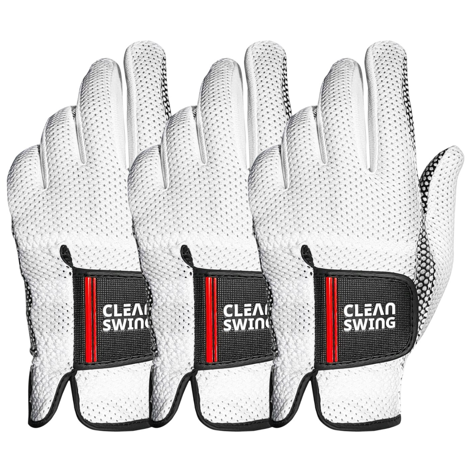 콘티네 클린스윙 남성용 왼손 쿨메쉬 골프장갑 물세탁가능, 3개, 블랙/레드 24,900원