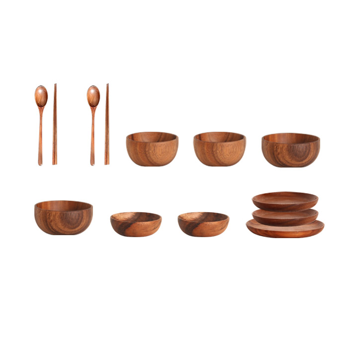 리빙해피 우드니 2인 11종 식기세트, 우드, 식기 6종 70,680원