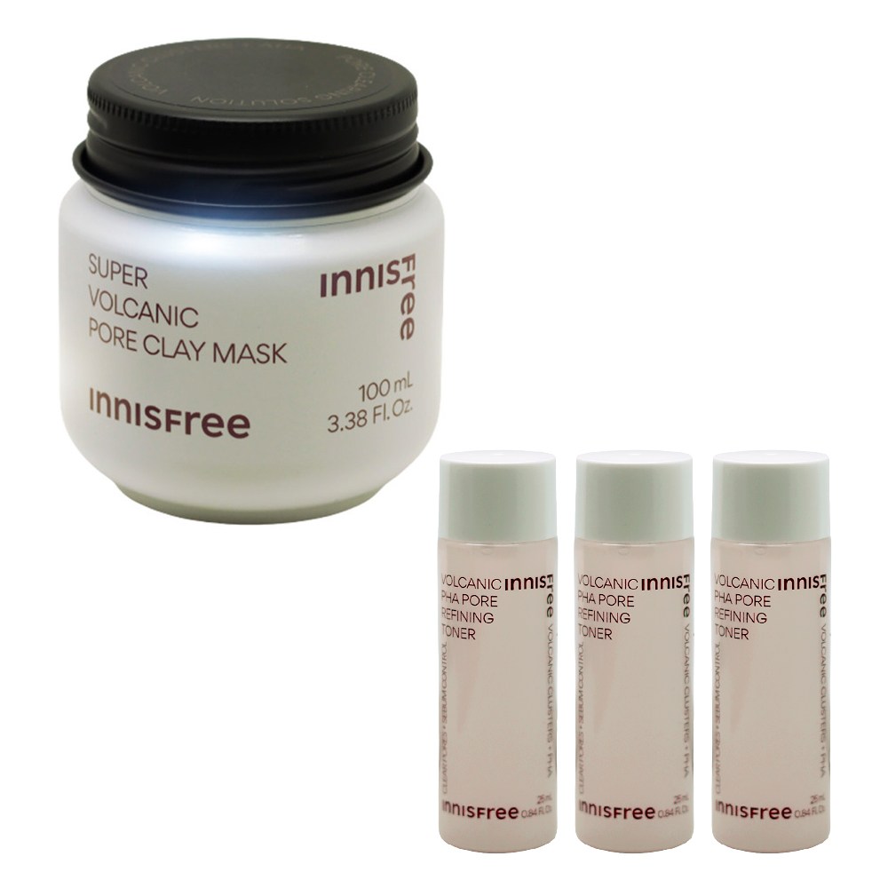 이니스프리 수퍼 화산송이 모공 마스크+(토너25mlx3개 증정) 18,000원