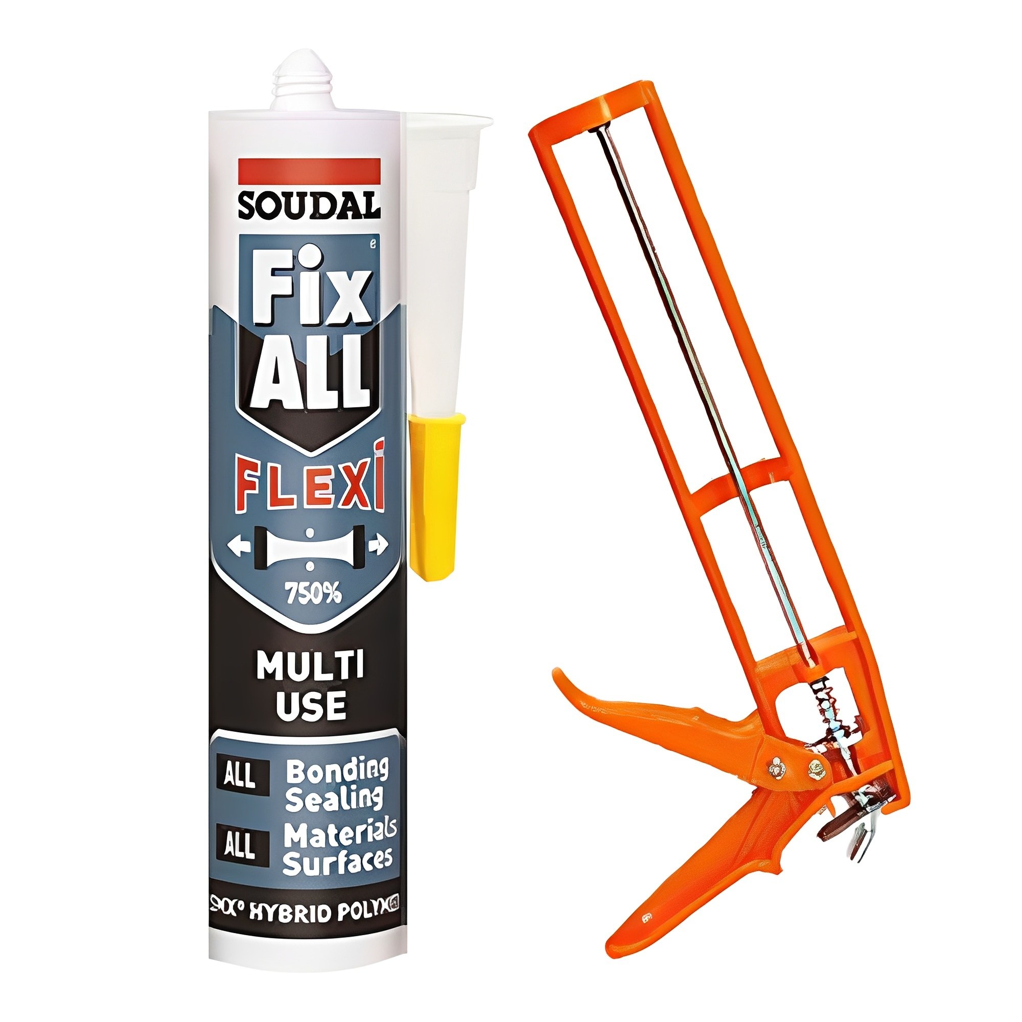 수달 픽스올 플렉시 무취 고탄성 방수 강력접착 실리콘 화이트 290ml + 플라스틱 건 13,420원