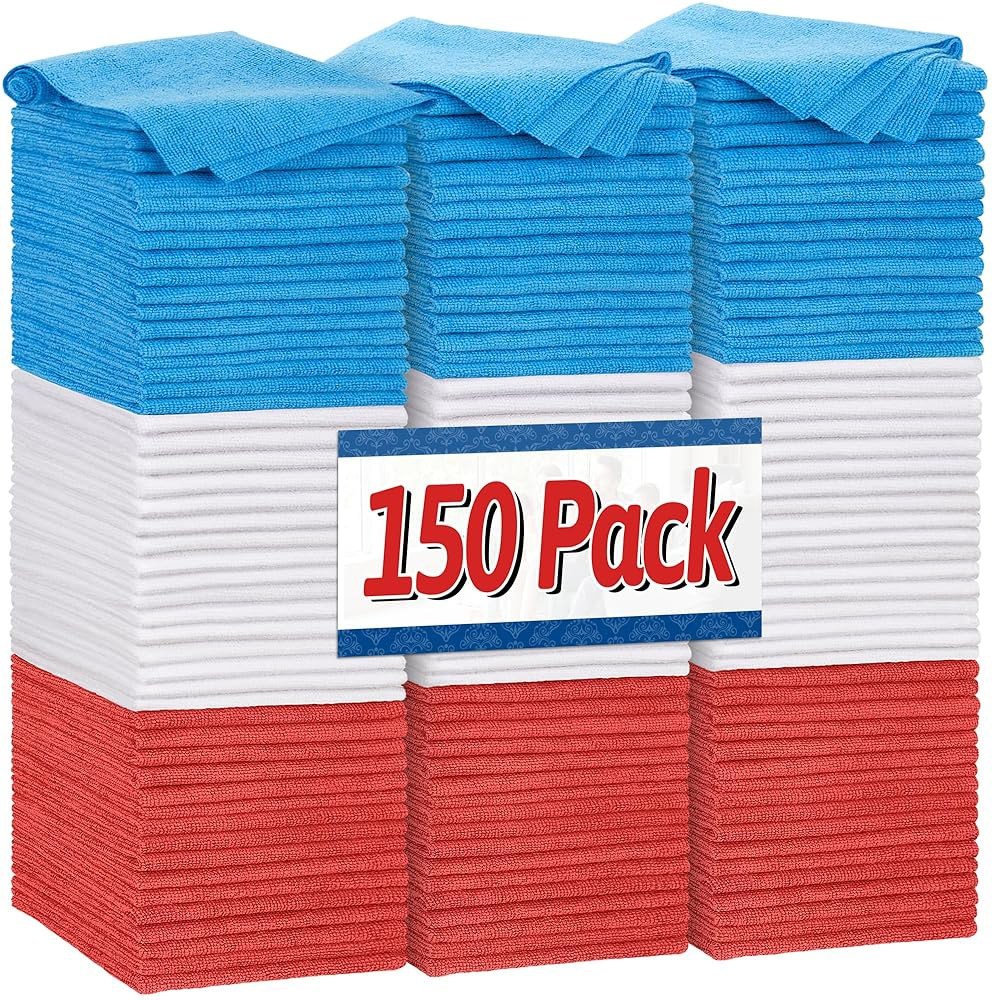 픽스스미스 상점 수건, 극세사 청소용 천 벌크, 자동차용 수건 200팩, 다용도 흡수성 헝겊, 먼지 천, 정비사, 차고, 바, 11.5 x 인치 70,500원