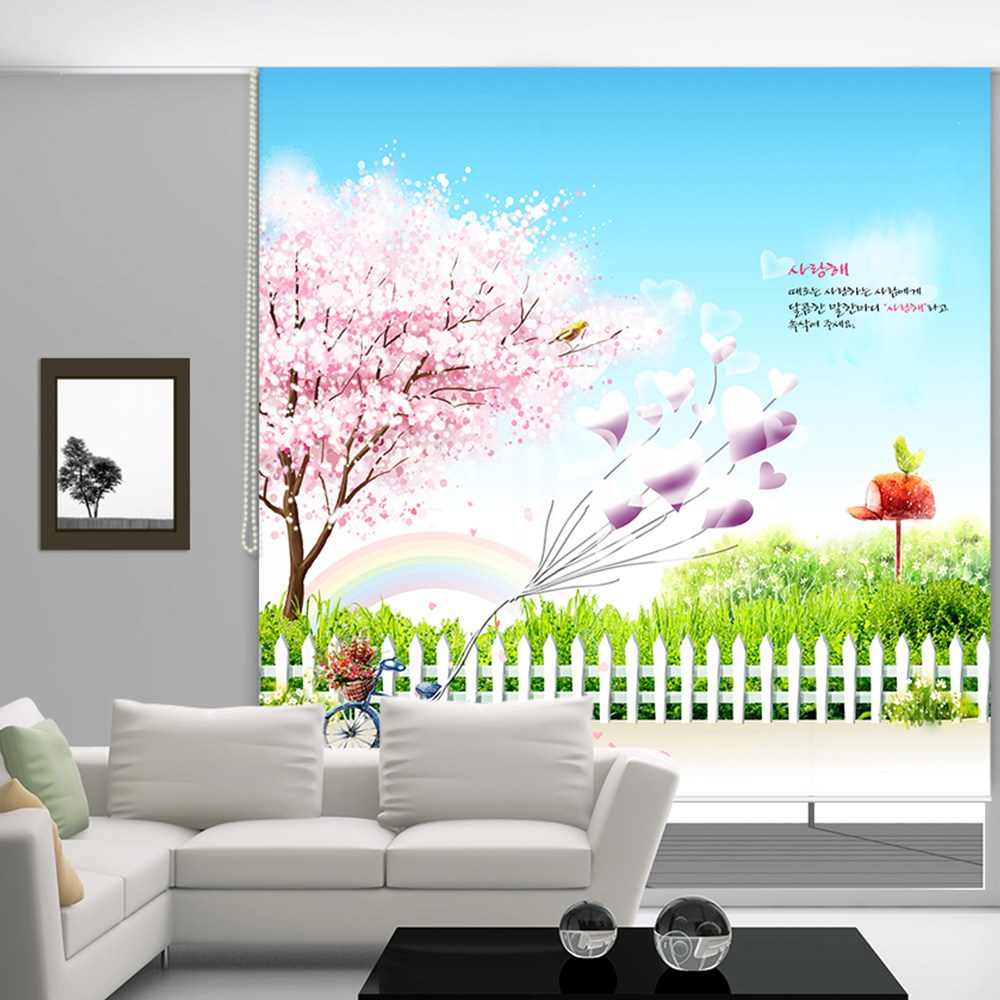 창문그리기 방염암막원단 실사롤스크린 맞춤제작 블라인드 43,200원