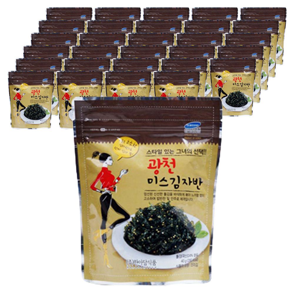 한아담식품 광천 미스 김자반, 40g, 36개 53,640원