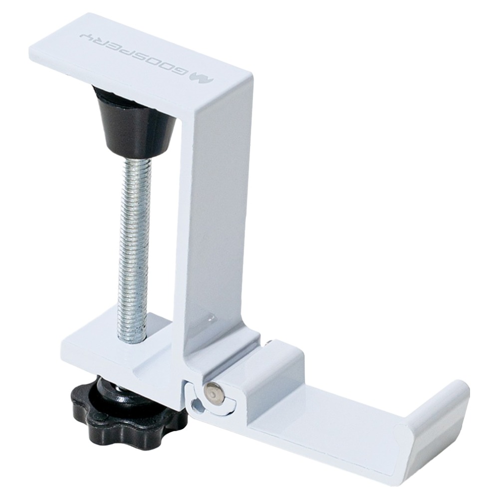 구스페리 무타공 메탈 접이식 책상 헤드셋 가방걸이, 화이트, 1개, 단일상품 6,400원