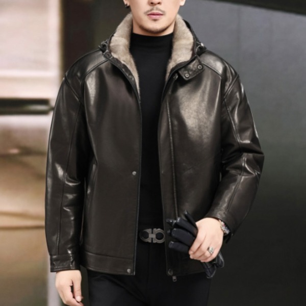 가죽점퍼 밍크 블루종 재킷 바이크 남성 오토바이 라이더 자켓 퍼 레더 무스탕 가을 겨울 캐주얼 남자 1,556,900원