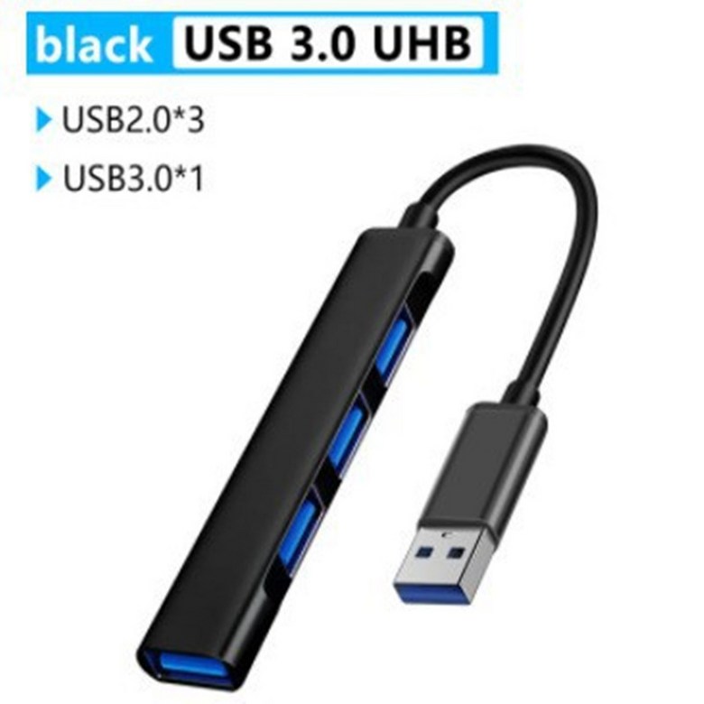 고속 4 포트 USB C호환 허브, PC 컴퓨터 액세서리용 OTG 어댑터 포함, 3.0 11,000원