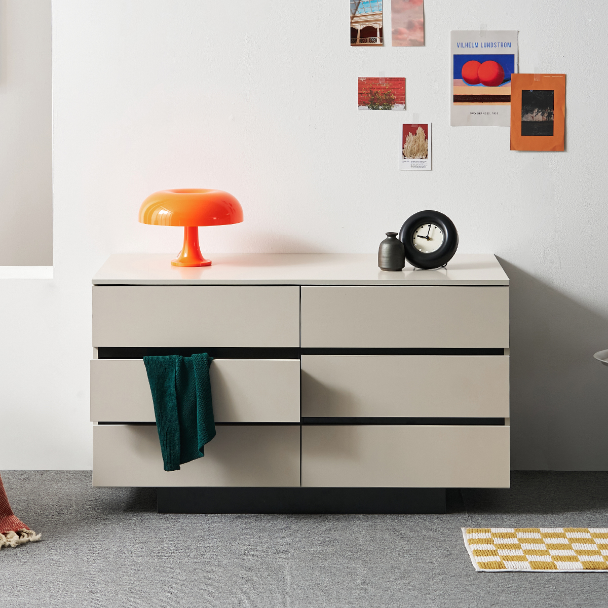 도모디자인 카르테 와이드 3단 서랍장 900 방문설치, 매트 아이보리, 6개, 현재가 149,000원