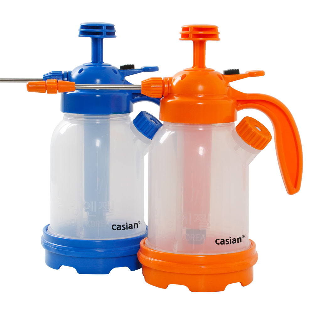 카시안 자동 압축분무기 고압 분사기 원예 조경 화분 세차, 1개 15,200원