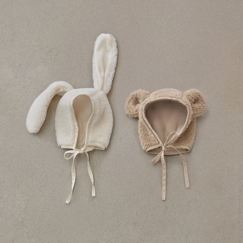 리뗀클로르 뽀글햇 곰돌이 토끼 아기겨울방한모자 아이보리 24,800원