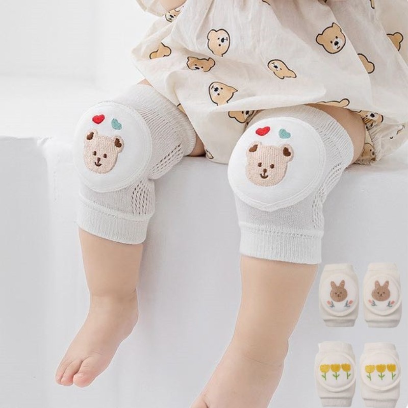 시월에인절 유아 자수 돌아기 여름 무릎보호대 1세트, 곰돌이, 2개 9,700원