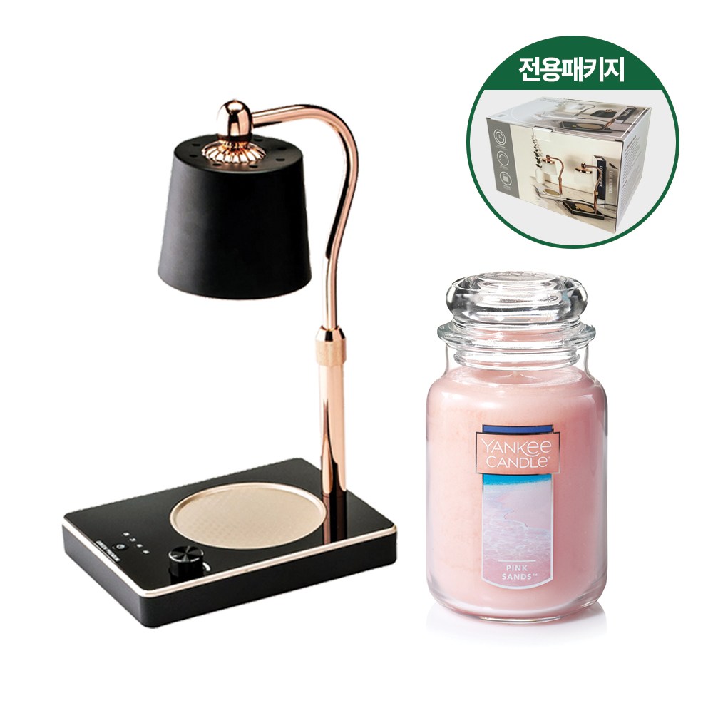 양키캔들 라지자 핑크샌드+AGM-303B 빛높이 조절 캔들워머 블랙 58,230원
