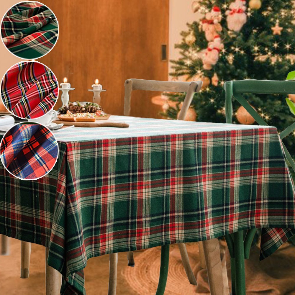 은꽃밴드 크리스마스 테이블보 체크 식탁보 덮개 사이즈 7종 (컷팅가능) 18,990원