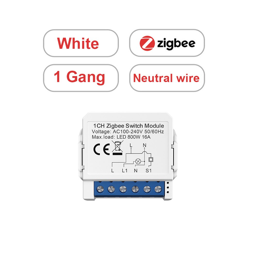 스마트 스위치 무선 원격 제어 전등 조명 스위치 스위치봇 스마트홈  AVATTO Tuya WiFi 지그비 스마트 중성선 없음 2 웨이 미니 DIY 차단기 Google 홈용 작업 16,200원