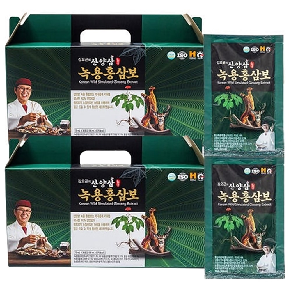 ( 홈쇼핑 ) 김오곤 원장의 산양삼 녹용홍삼보 기력충전 건강 홍삼 즙 엑기스 69,800원