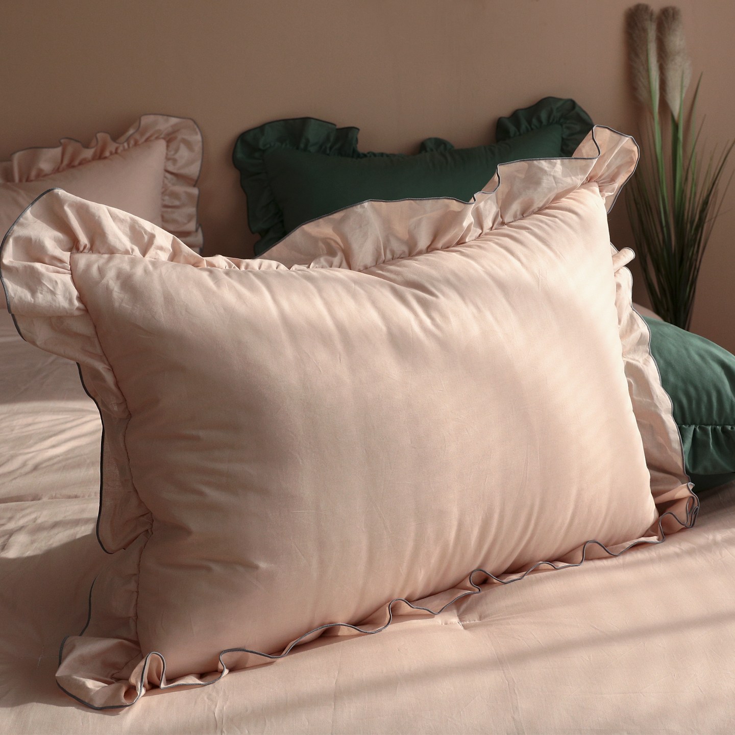 헬로우슬립 메종 프릴 순면 60수 베개커버 14,500원