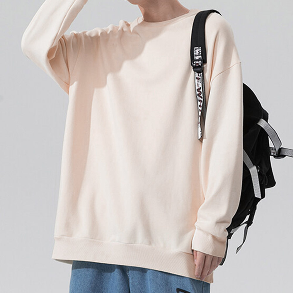 엠씨티 프리미엄 오버핏 DY 3단쭈리 무지 맨투맨 21,900원