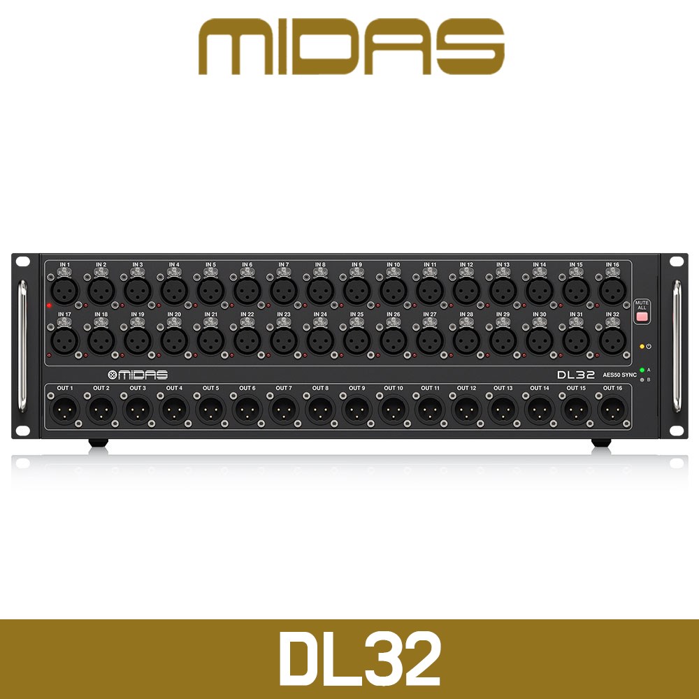 [공식인증점] 마이다스 DL32 디지털믹서 스테이지 IO 박스 2,500,000원