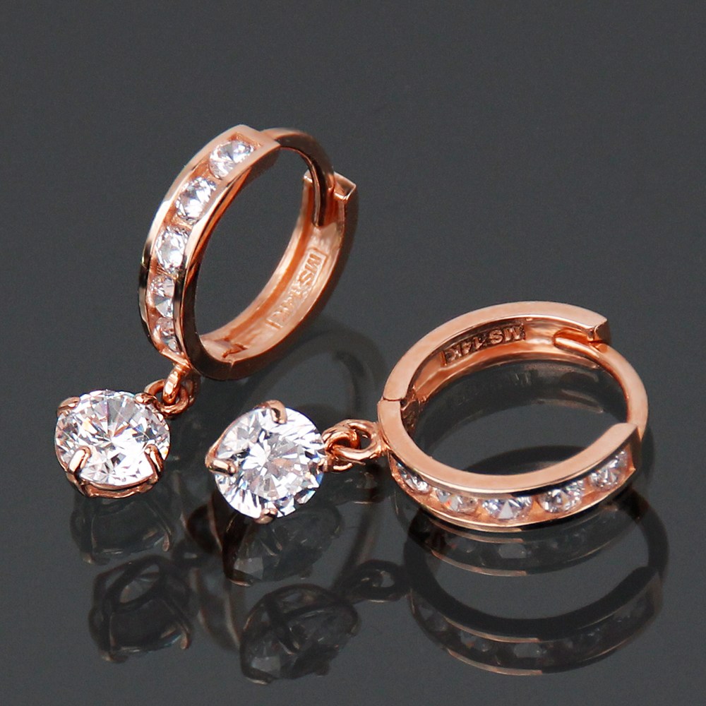 주리에떼 14K/18K 여성 데일리 큐빅 클라라 원터치 귀걸이 323,800원