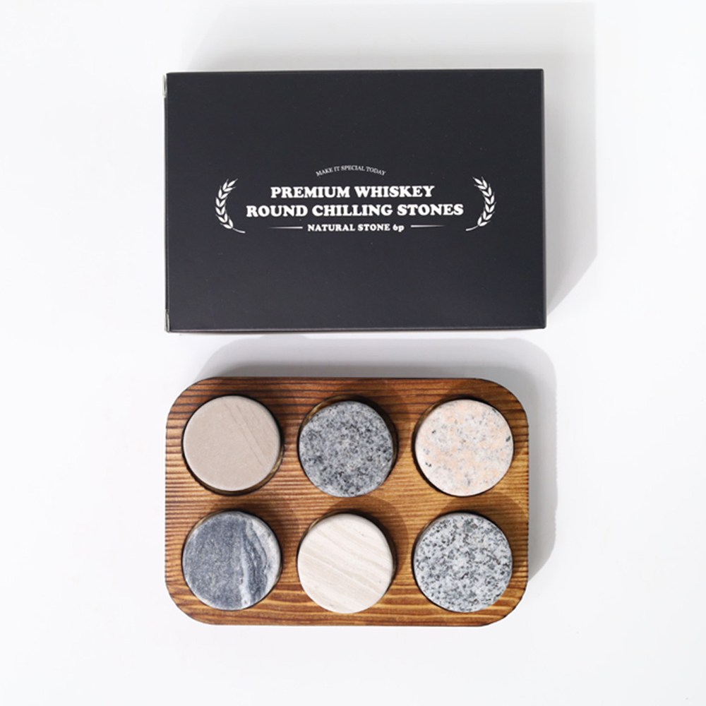 글랜디 라운드 위스키 칠링 스톤 6p 세트 24,900원