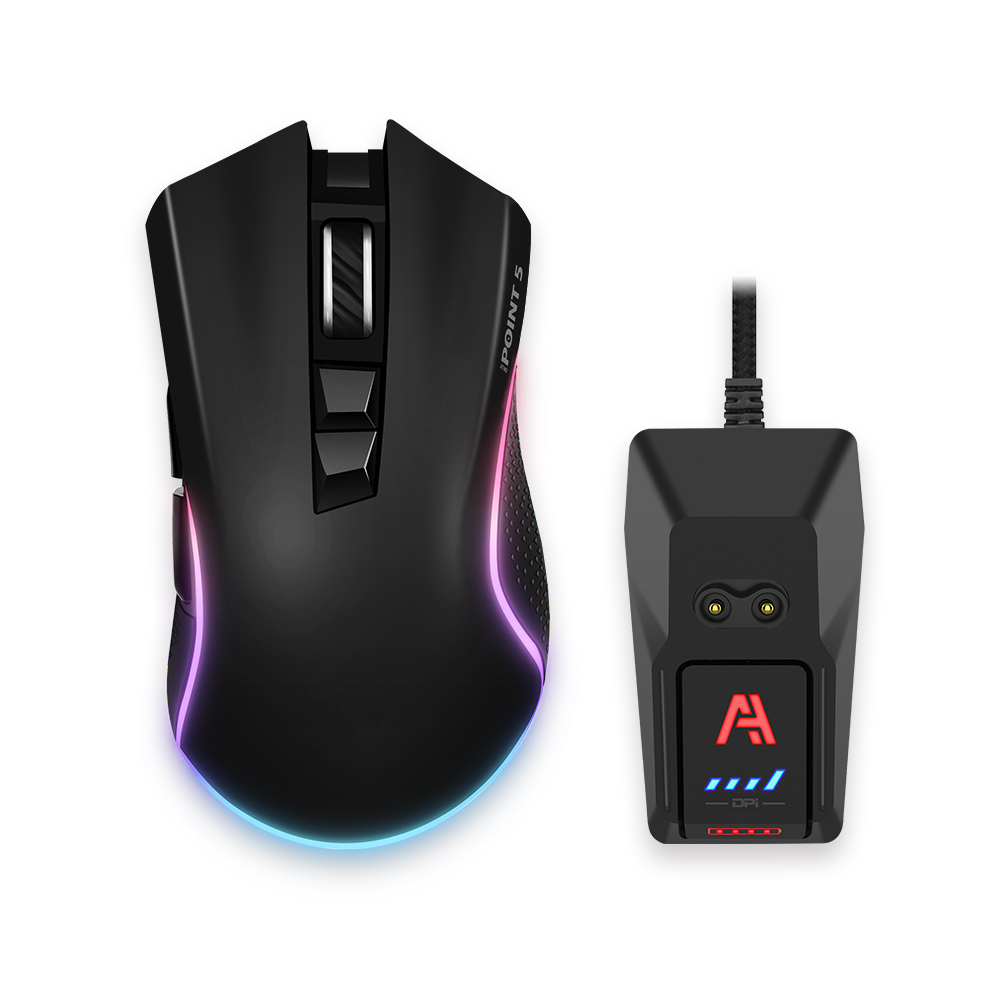 에이투 포인트5 게이밍 충전형 사무용 RGB 모드 7버튼 유무선 마우스 ATWO POINT 5, ATWO POINT 5, 블랙 59,900원