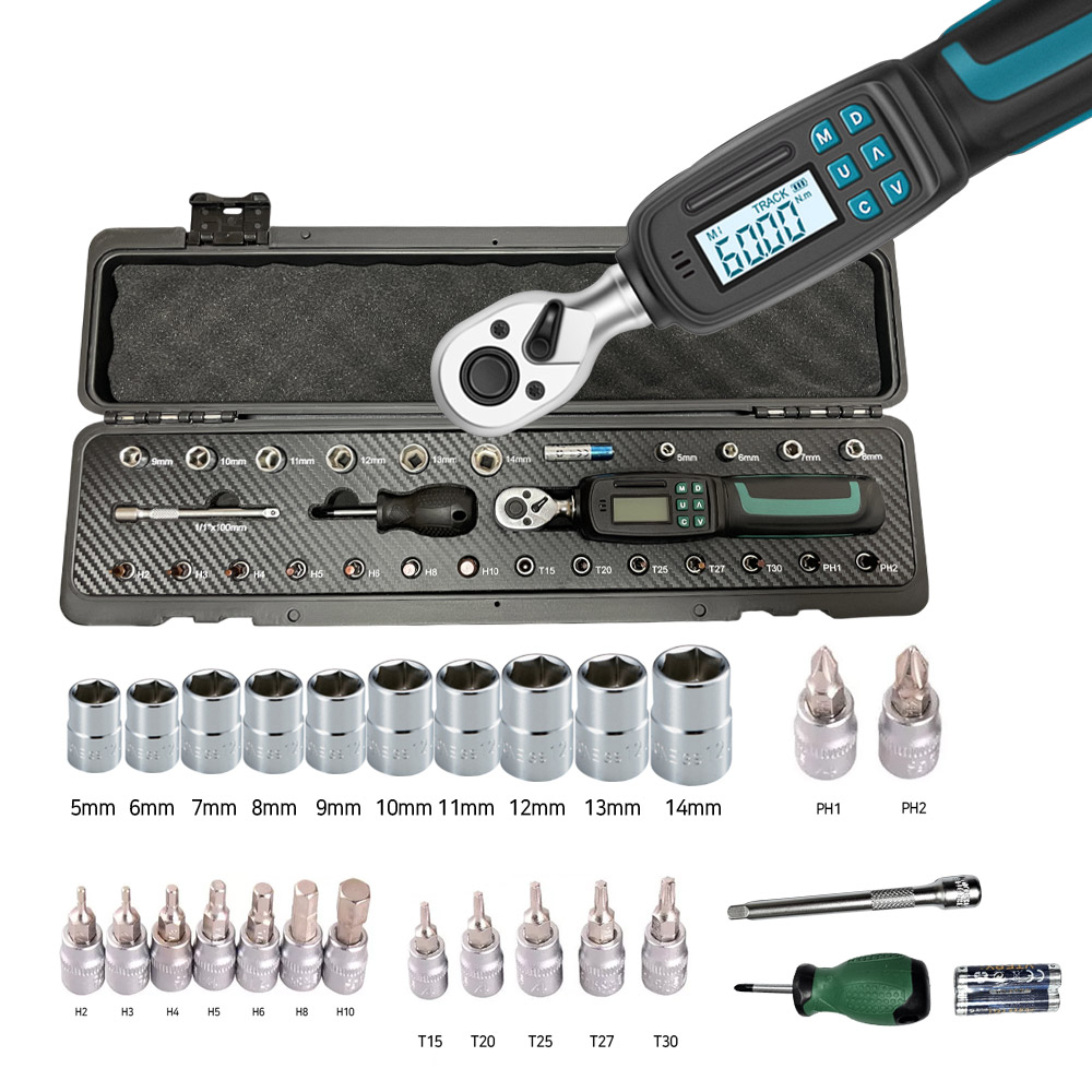 듀라맥스 디지털 토크렌치 28pcs  1/4 자동자 자전거 정밀 수리공구 XLT01006 1/4 276,990원