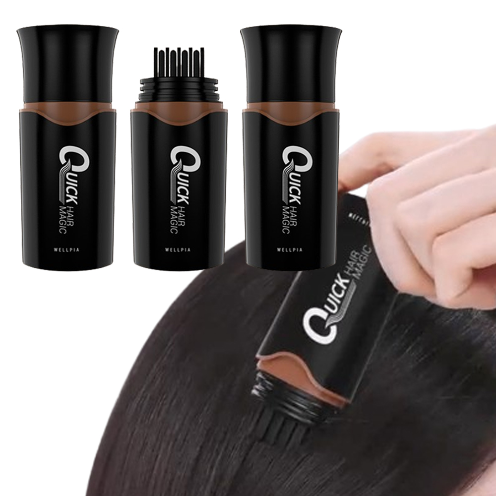 웰피아 퀵헤어매직 새치염색약 뿌리 새치커버 셀프염색, 3개, 내추럴 흑갈색톤 (일반모+갈색염색모 모두가능) 39,800원