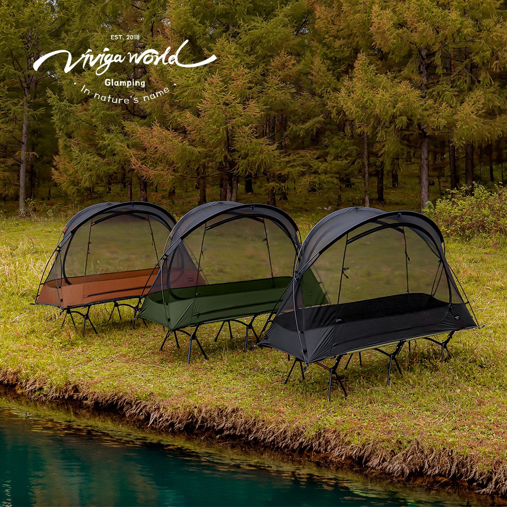 비비가월드 메쉬 텐트 백패킹 1인용 야전침대 경량 모토캠핑 솔캠 코트텐트 224,000원