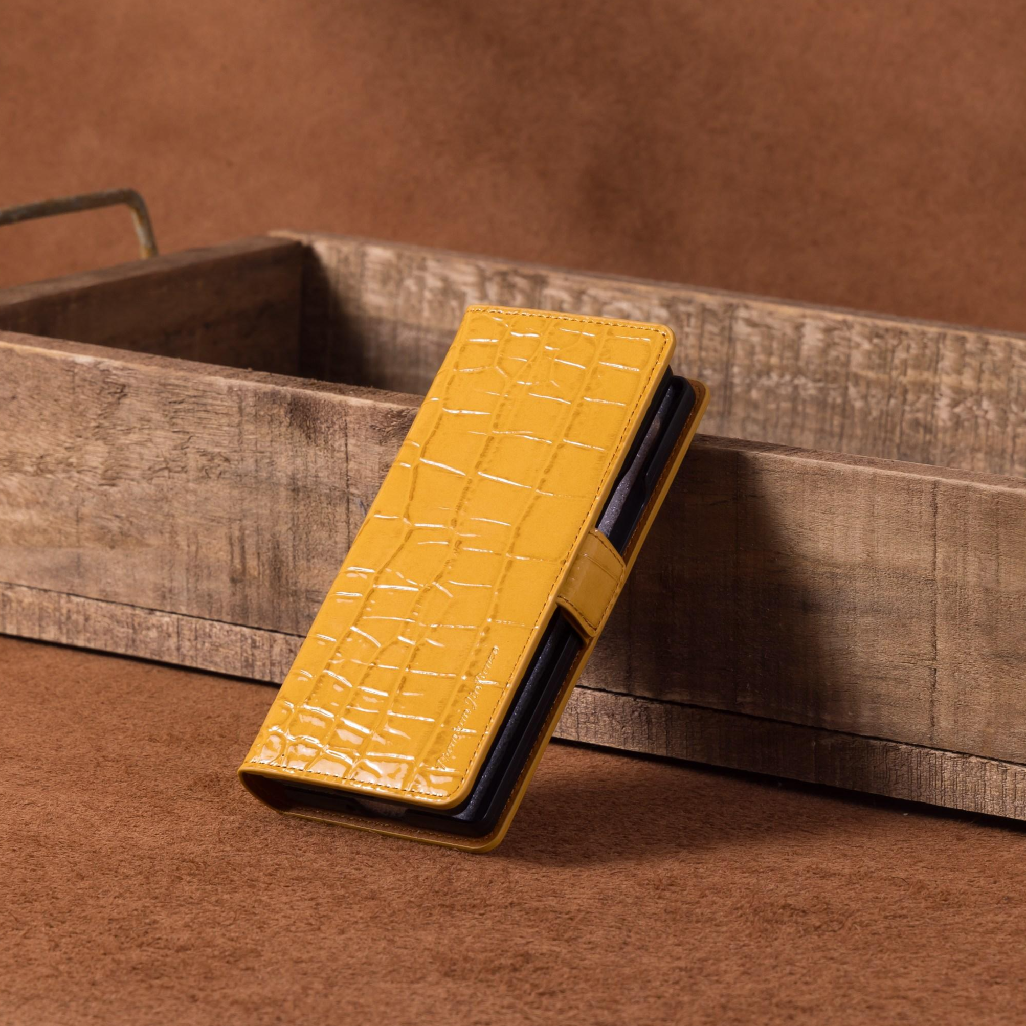 진렌체 갤럭시 Z폴드 비에토 크로커다일 천연소가죽 지갑 케이스 64,800원