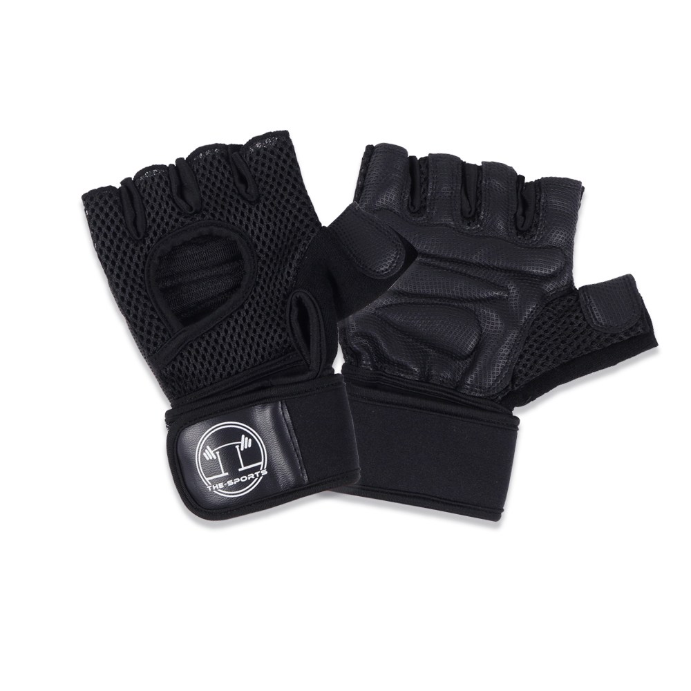 더스포츠 5구 손목 보호 트레이닝 장갑 헬스 크로스핏 통풍 장갑 웨이트 턱걸이, 1개, 블랙 14,900원
