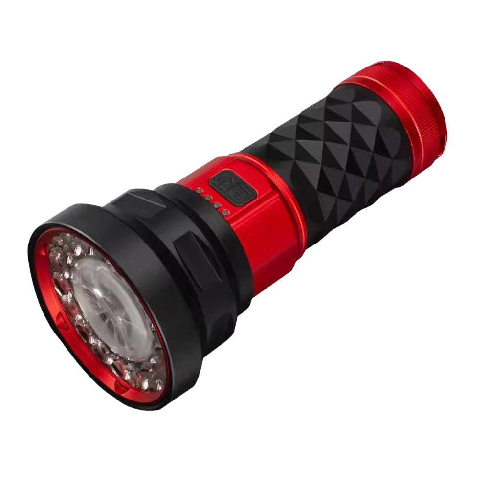 CS9000 밝은 손전등 5400루멘 집중 확산 만능 휴대용 후레쉬 C타입 충전식 초강력 LED 라이트, 1개, 블랙 67,680원