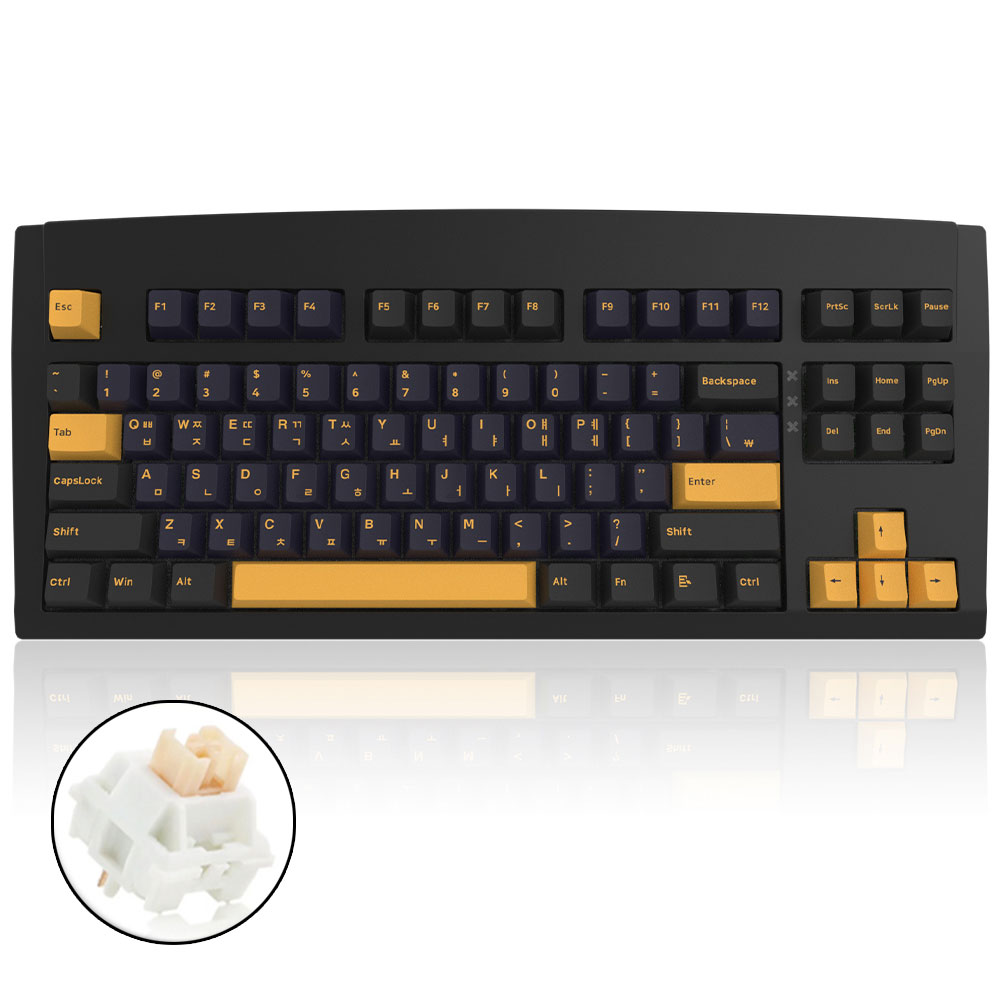 큐센 유무선 겸용 블루투스 기계식 키보드 리니어 스위치 풀윤활 가스켓방식 게이밍, 현재가 53,500원