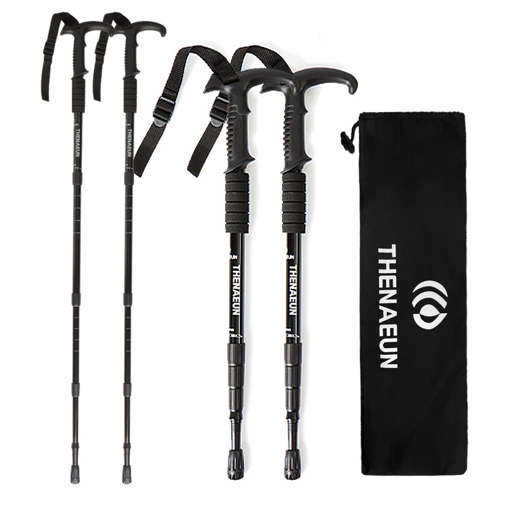 더나은 초경량 두랄루민 4단 등산스틱 T자형 / 2P 1세트 파우치포함 19,900원