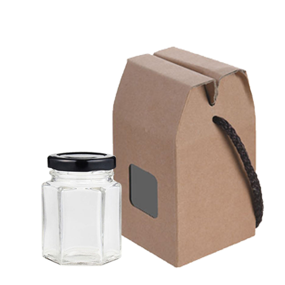 담은 육각180 유리병 + 선물용포장박스 창문형 3P 세트 6,300원