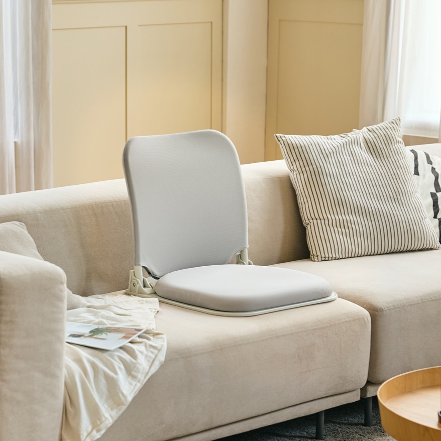 듀오백 폴딩형 패브릭 좌식의자 온돌 D-910, 그레이, 1개 79,380원