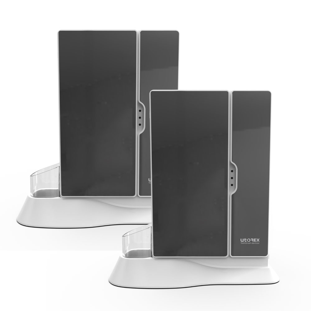유토렉스 가정용 UV LED 살균 일렉트릭 히팅 건조 벽걸이 건조기 소독기 블랙 미러 칫솔살균기 UTC-83UV 1+1 93,800원