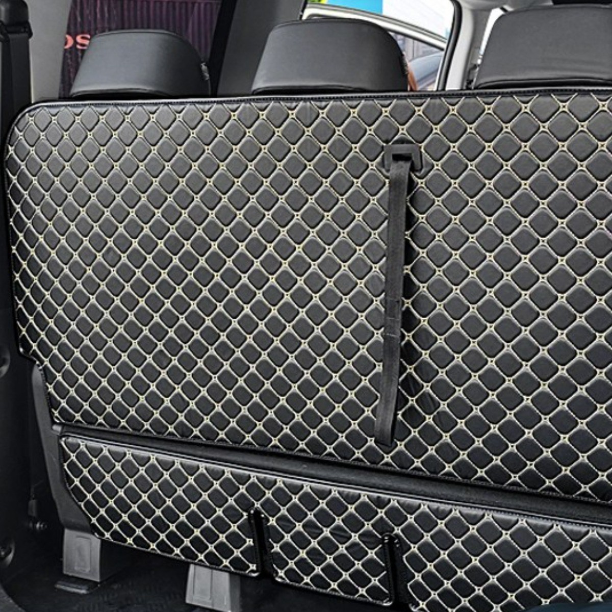 몬스터클래스 스타리아 가죽 트렁크매트 7인승 9인승 11인승 가죽 퀼팅 차박 매트 라운지 투어러 하이브리드 LPG 용품, 올블랙 All Black 55,000원