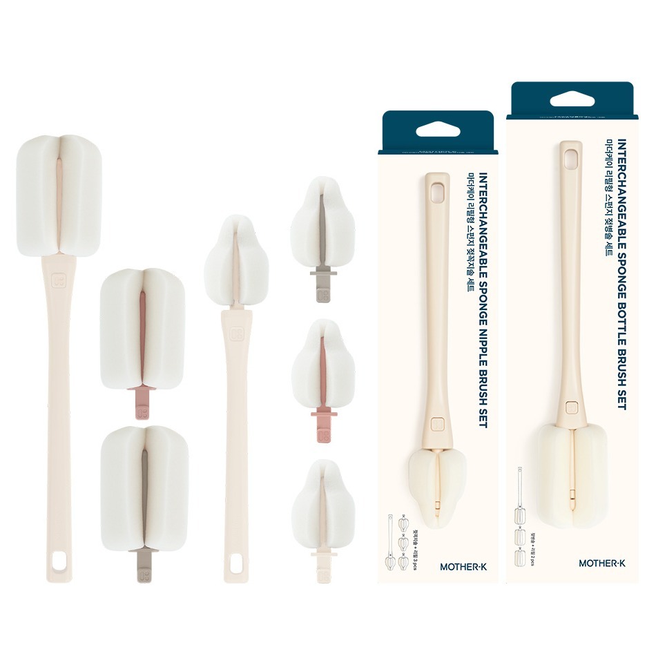 마더케이 리필형 젖병솔 + 리필형 젖꼭지솔 세트, 1세트, 크림 20,160원
