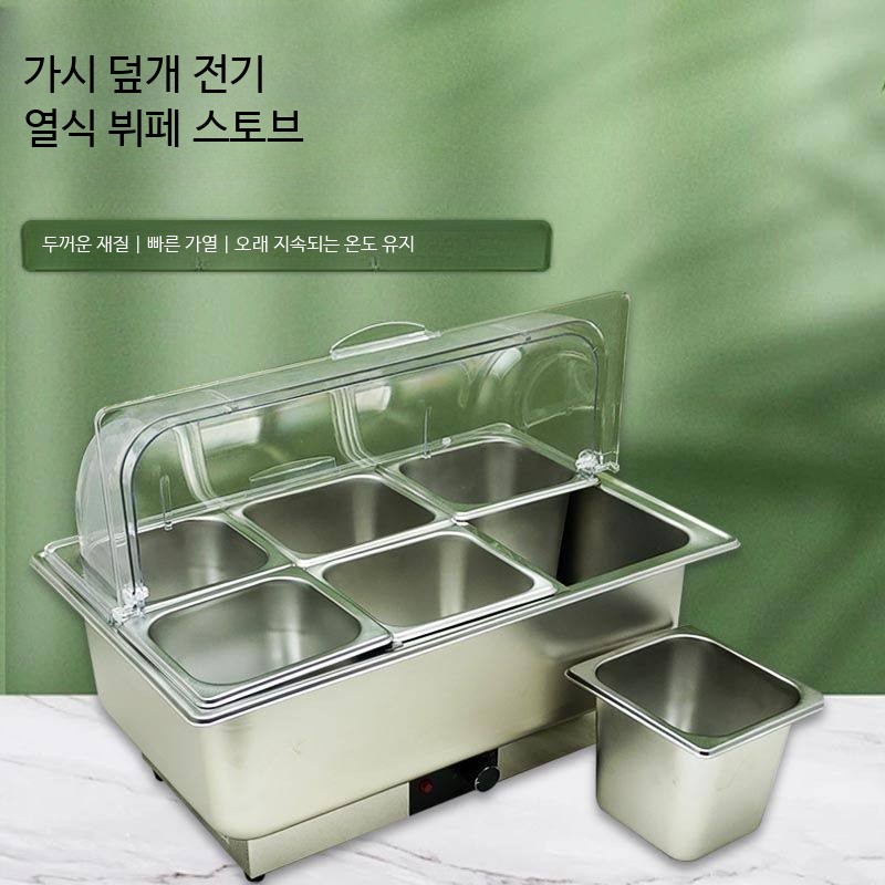 보온 발열 도시락용기 스테인리스 스틸 전기 가열 단열 뚜껑 캠핑용 다회용 보온도시락통 런치박스 스타일, AE_대소 5칸 스틸 . 10/13L 투명뚜껑 159,100원