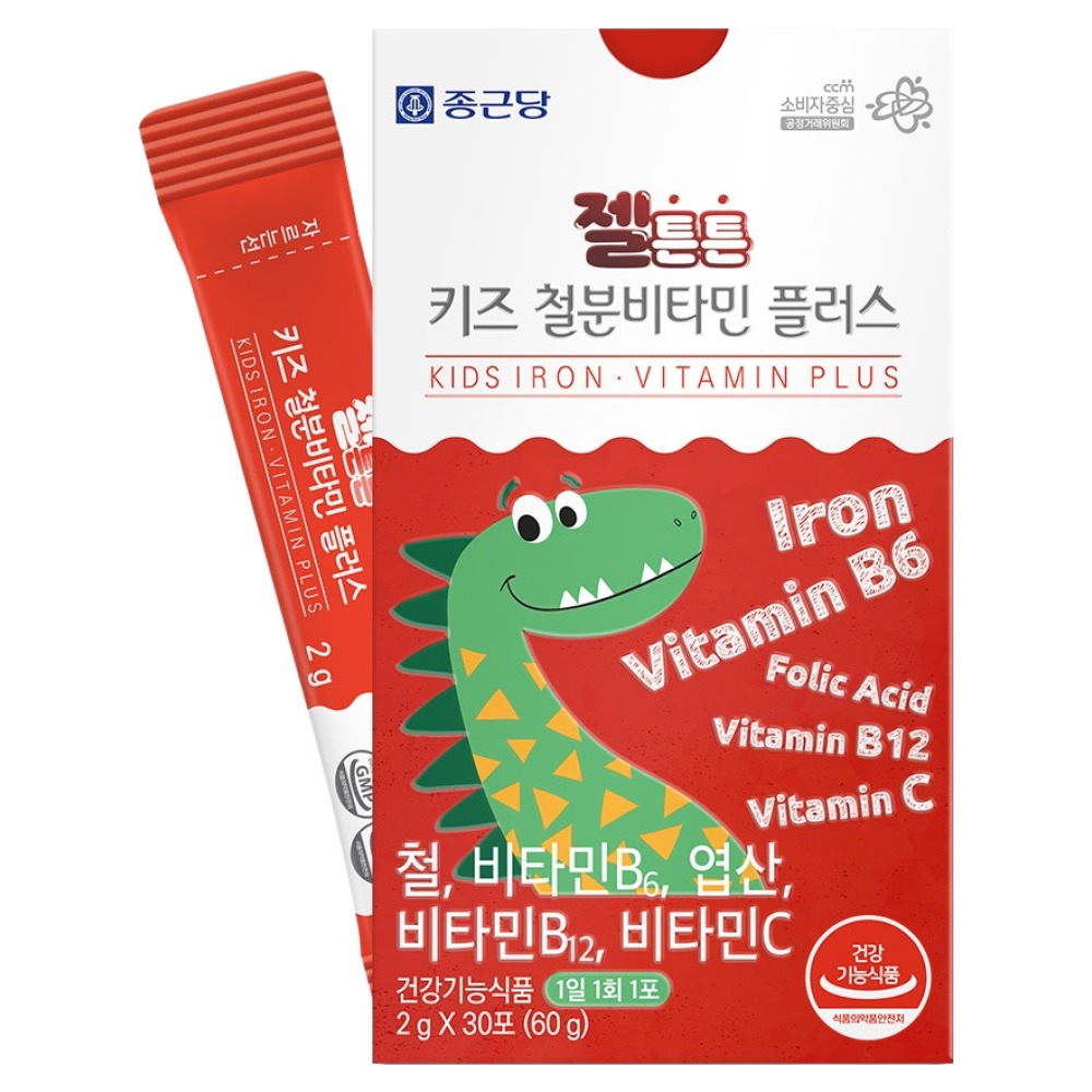 종근당 젤튼튼 키즈 철분비타민 플러스 30p 11,900원