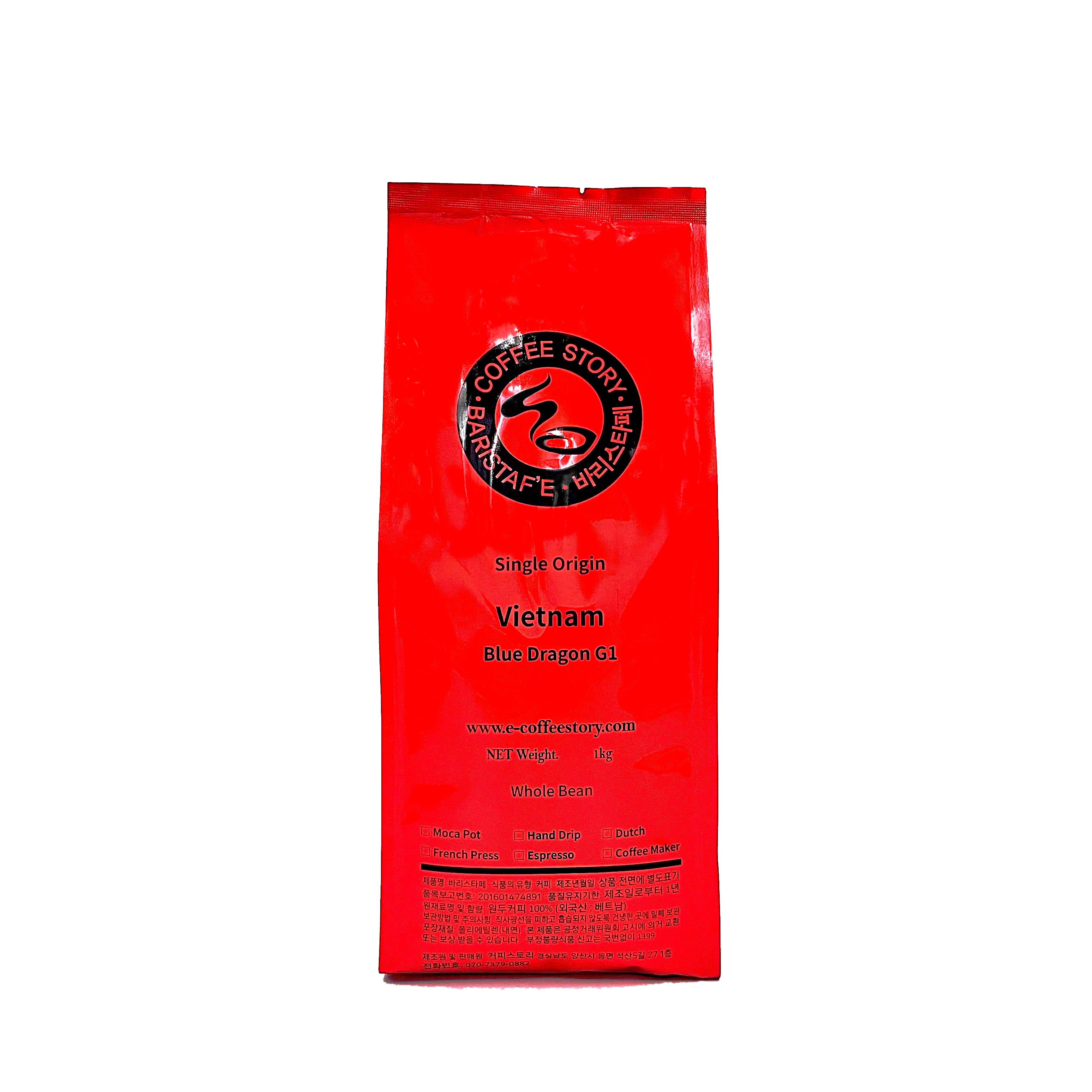 커피스토리 베트남 로부스타 G1 원두커피, 홀빈(분쇄안함), 1kg, 1개 15,000원