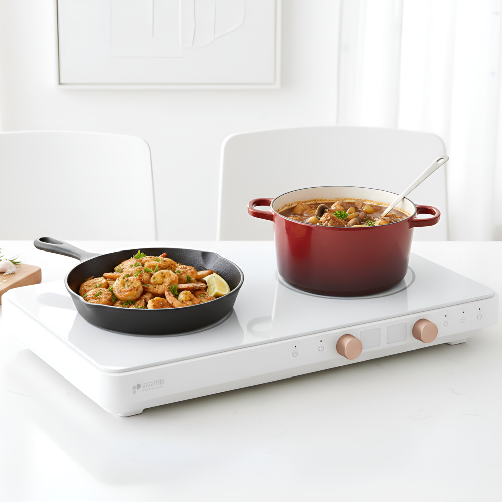 키친아트 2구 인덕션 전기레인지 휴대용 가정용 원룸 탕비실 전기렌지, 가지고 다닐 수 있는, 2040NK (흰) 169,000원