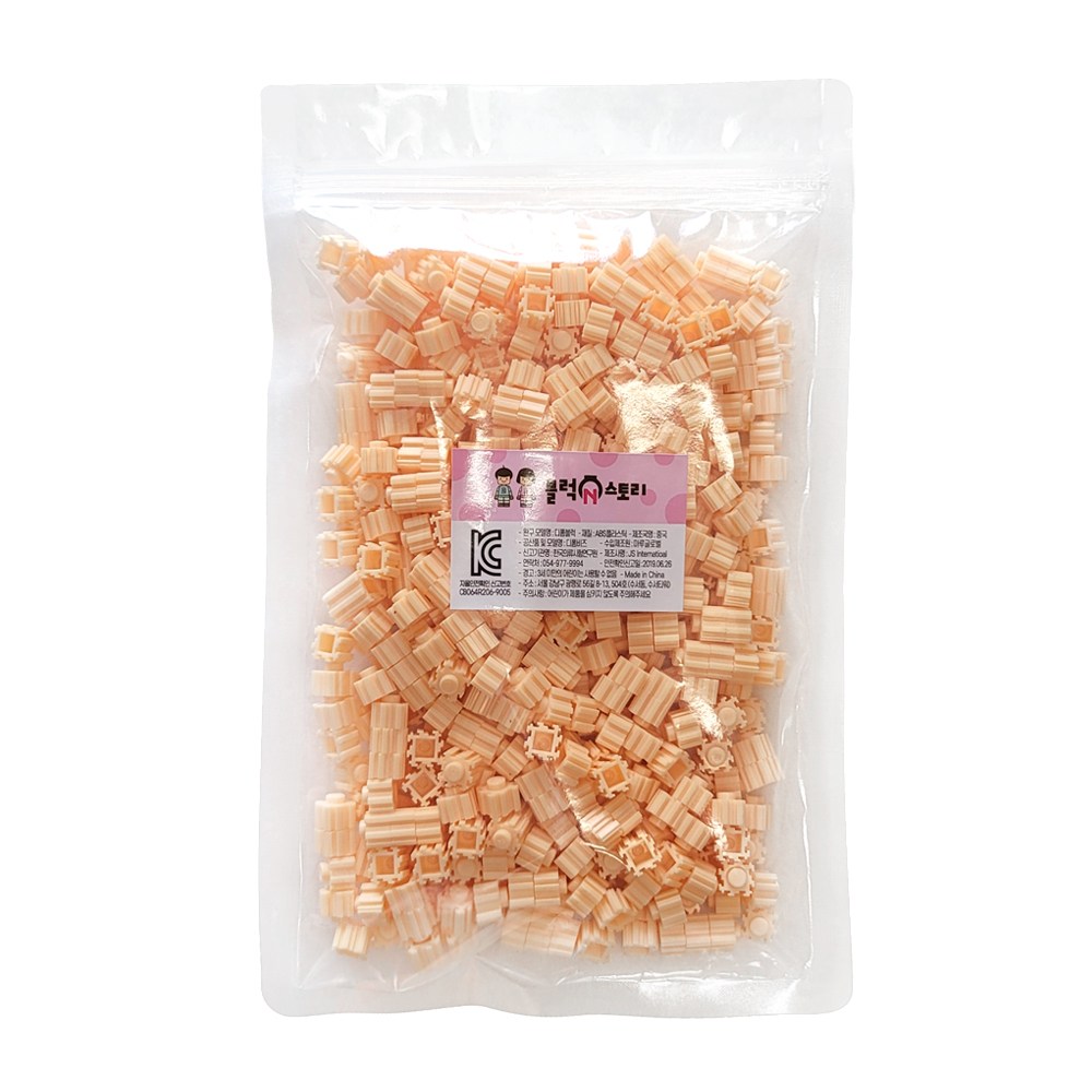 블럭N스토리 디폼블럭 리필, 10mm디폼블럭살구, 1개 2,300원